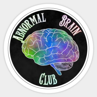 Abnormal Brain Club Sticker